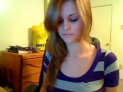 Amateur girl masturbating on web webcam