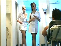 3-way nurse handjob