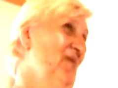 Fat, Ugly, Blonde Granny Takes Young Cock