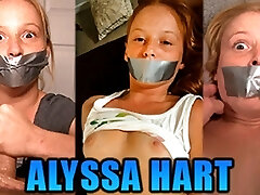 Tiny Redhead Alyssa Hart Duct Tape Gagged In Three Hot Gag Fetish Movies