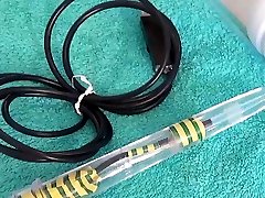 Woman Pee Hole Playing Urethral Insertion with Endoscope Web Cam