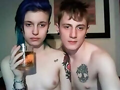 Horny teenage duo shagging on webcam