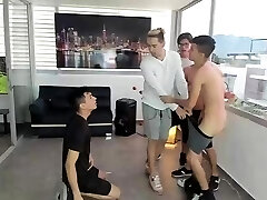 Cute amateur gay twinks having sex in front of webcam
