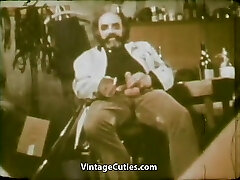 Girl Tonguing Cum of Ugly Old Man (1970s Vintage)