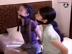 Two Cleave Gagged Asian Chicks