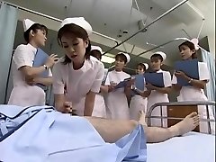Fabulous Japanese girl Kaho Kasumi, Sasa Handa, Meguru Kosaka in Excited Nurse, Handjobs JAV movie