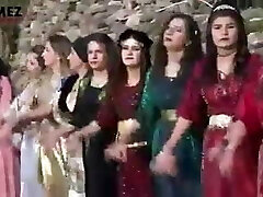 Kurdish dance of glorious Kurdish women in Kurdish clothes