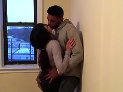 Korean student making out with her first black stud.