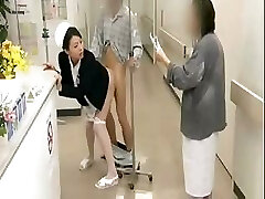 Dutiful Japanese Nurse Services Patient