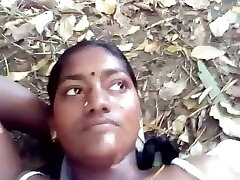 Tamil hot aunty outdoor funbags pressed and fingered 