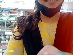 Dirty Telugu audio of hot Sangeeta's second  visit to mall's washroom,  this time for pruning her fuckbox