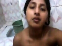 Busty Indian Teen Groping Her Pussy