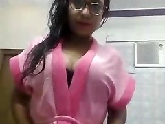 Warm indian lady striptease