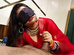 Indian stepmom caught her stepson stroking with her panties and screwed her