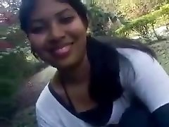 Sexy Indian school girl first time showing her appetizing boobs