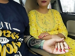 First-ever time she rides my dick in car, Public sex Indian desi Girl saara fucked very hard in Boyfriend's truck