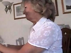 Delightful Grandmother In Girdle And Seamed Nylons