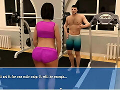 Lily Of The Valley: Hot Cheating Cougar And Muscular Guy In The Gym - Ep44