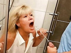 German mature Housewife plows younger guy and caught from husband
