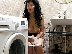 milf is not bashful when they sight at her in the toilet and asks for sex in her ass and cum in anal