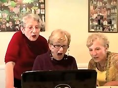 Grannys watch sex video - very funny