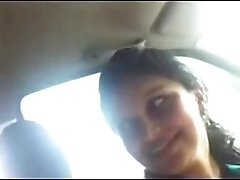 Desi Office Gf with Manager in car