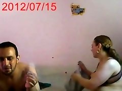 Arabic Lonely BBW Mom Visit Youthful Neighbour ( no sound )