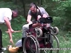 Grandma gets forced to fuck-fest