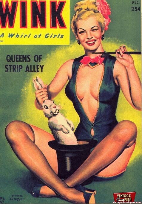 Several vintage porn covers