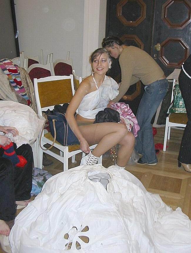Russian Wedding Upskirt - Bride upskirt