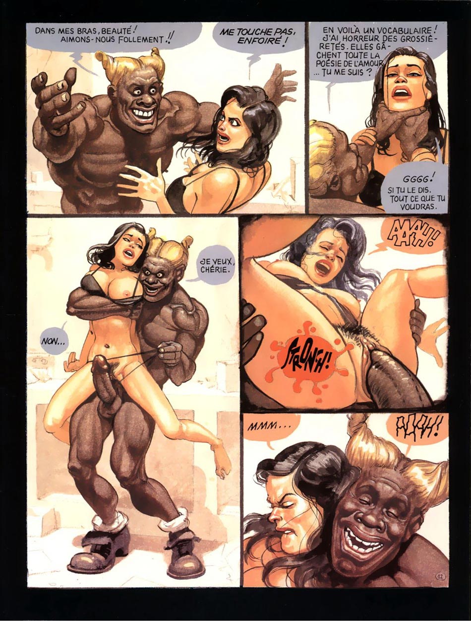 Devil Sex Comix - Black big devil and huge black dick in porn comics