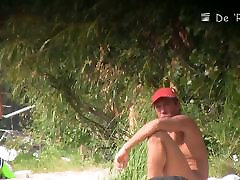 Hidden camera films red arb tv humiliation slave women tanning their bodies and big tits