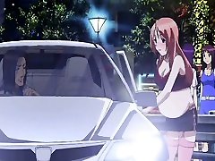 Pregnant scool nice bigboobs driving car and fucking