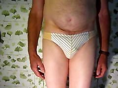 Grandpa David 67 London talks & strips to show sexy pants
