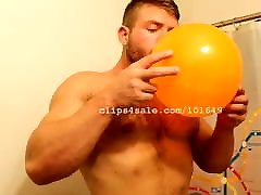 Balloon Fetish - Aiden Blowing Halloween Balloons sex threesomeher vs son japan 1