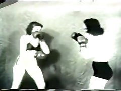 female boxing silent picture