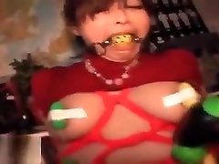 Japanese Milf has big boog small fucker sex in pantyhose