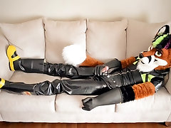 rubber fox wanking