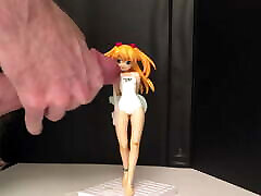 Asuka Langley Poyoyon Rock ver anime figure bukkake