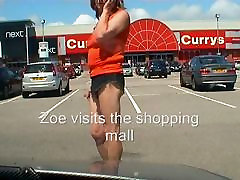 Zoe in the Mall but she&039;s forgotten her panties