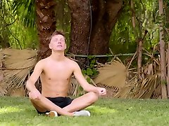 Twink punished for pissing outdoor with bareback sex