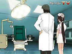 Sexy very ass japaneas bus nurse gets fucked by her doctor on his sex table