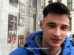 Czech dude suck fuck hard cock for some extra cash