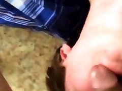 Facefucking and deepthroating Russian college twink