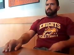 Hot handsome jerk charley chase that ass in coffee shop