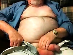 hickeys xxx Grandpa rounded de tits Fondling His Cock