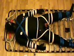 Restrained rubberslave gets an electro - II