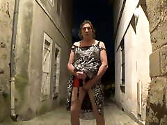 transgender travesti sounding dildo lingerie outdoor 138a