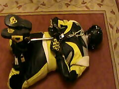 Yellow and Black - Bikerslave is hogshackled