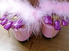 Lofia Tona - Pink high group sex squirt and purple toenails